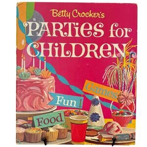 VTG 1964 Betty Crocker's Parties for Children Book, Second Printing, HC